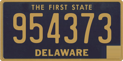 DE license plate 954373