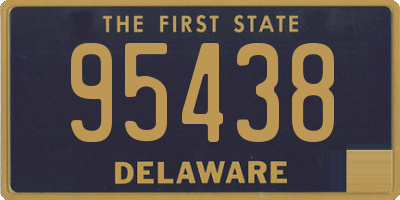 DE license plate 95438