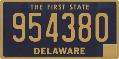 DE license plate 954380