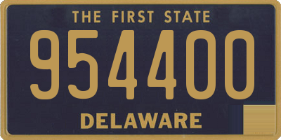 DE license plate 954400