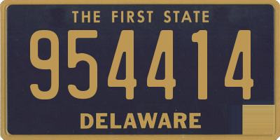 DE license plate 954414
