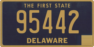 DE license plate 95442