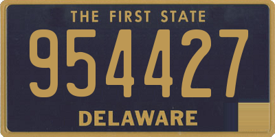 DE license plate 954427