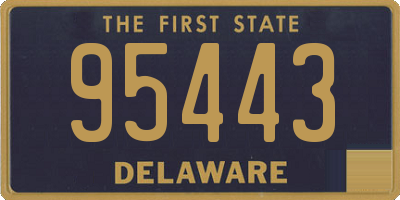 DE license plate 95443