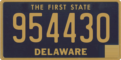 DE license plate 954430