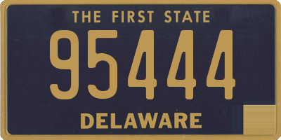 DE license plate 95444