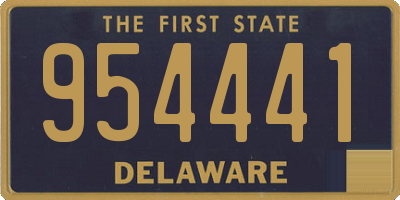 DE license plate 954441