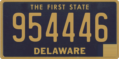 DE license plate 954446