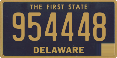 DE license plate 954448