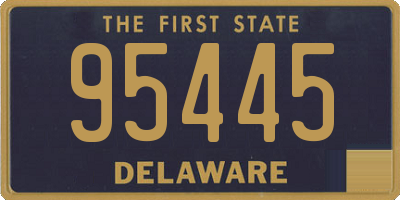DE license plate 95445