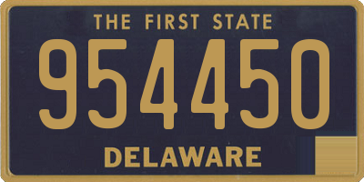 DE license plate 954450