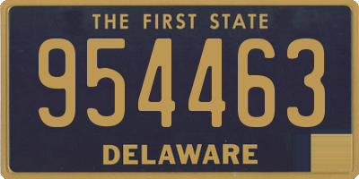 DE license plate 954463
