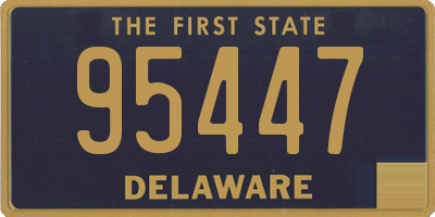DE license plate 95447