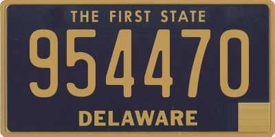 DE license plate 954470