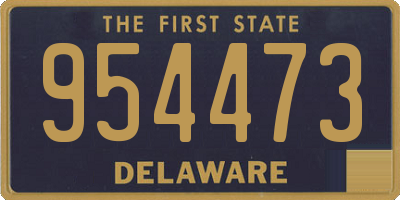 DE license plate 954473