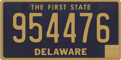 DE license plate 954476