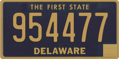 DE license plate 954477