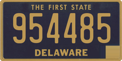 DE license plate 954485