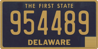 DE license plate 954489