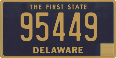 DE license plate 95449