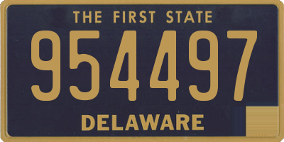 DE license plate 954497