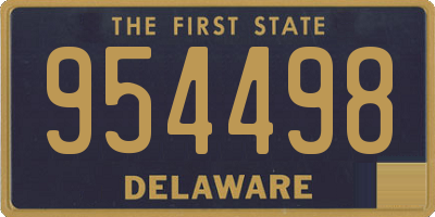 DE license plate 954498