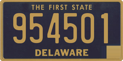 DE license plate 954501