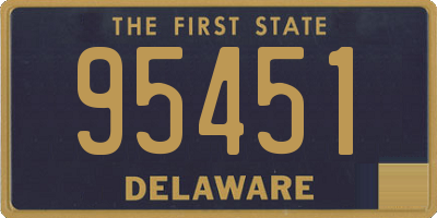 DE license plate 95451