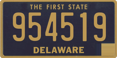 DE license plate 954519