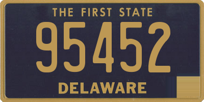 DE license plate 95452