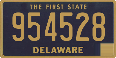 DE license plate 954528