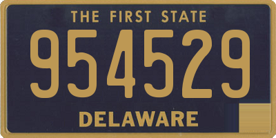 DE license plate 954529