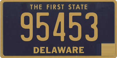 DE license plate 95453