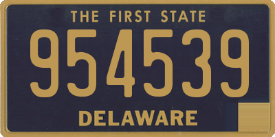 DE license plate 954539