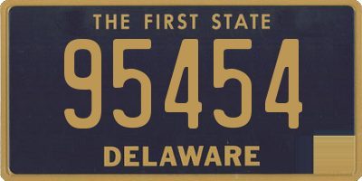 DE license plate 95454