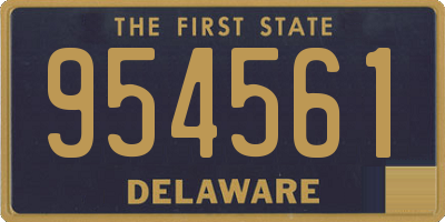DE license plate 954561