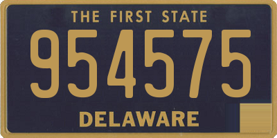 DE license plate 954575
