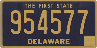 DE license plate 954577