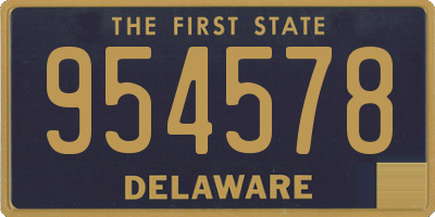 DE license plate 954578