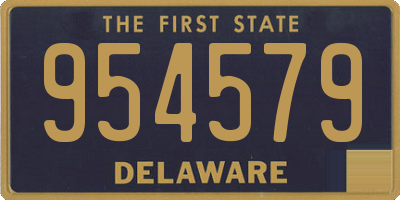 DE license plate 954579