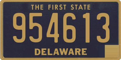 DE license plate 954613