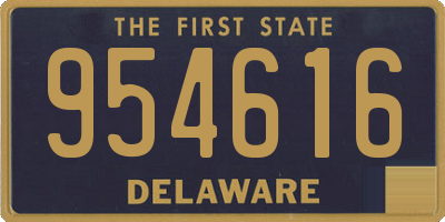 DE license plate 954616