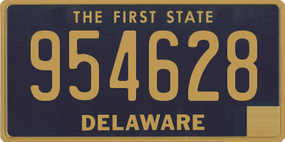 DE license plate 954628