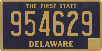 DE license plate 954629