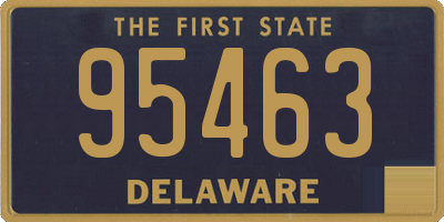 DE license plate 95463