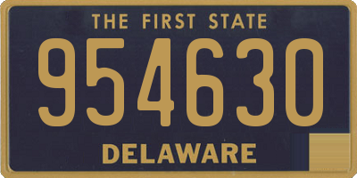 DE license plate 954630