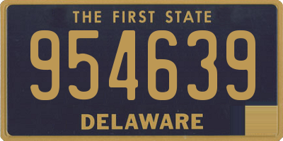 DE license plate 954639