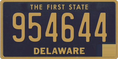 DE license plate 954644