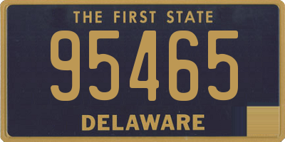 DE license plate 95465