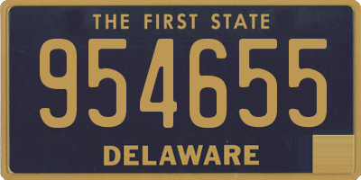 DE license plate 954655